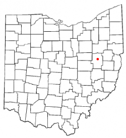 Location of New Philadelphia, Ohio