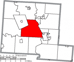 Location of Jackson Township in Pickaway County