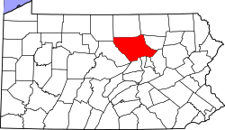 Map of Lycoming County, Pennsylvania