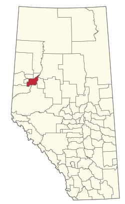 Location of Birch Hills County