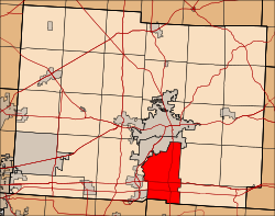 Location of Licking Township in Licking County