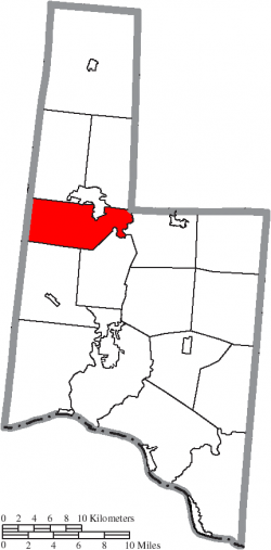Location of Pike Township in Brown County