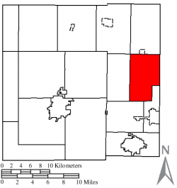 Location of Vernon Township in Crawford County