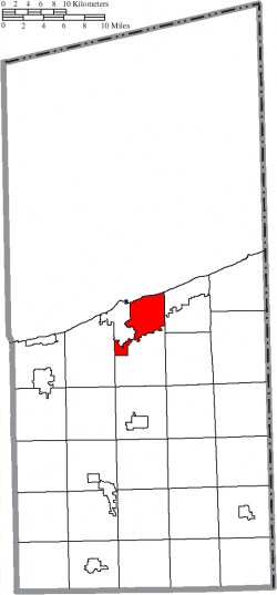 Location of Ashtabula Township in Ashtabula County