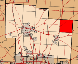 Location of Porter Township in Delaware County