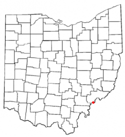 Location of Belpre, Ohio