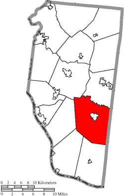Location of Tate Township in Clermont County