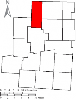 Location of Washington Township in Morrow County