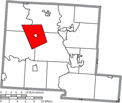 Location of Muhlenberg Township in Pickaway County