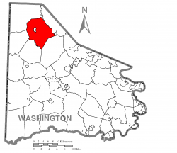 Location of Smith Township in Washington County