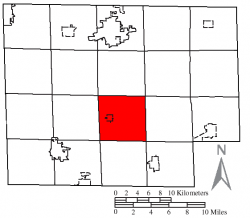 Location of Fairfield Township in Huron County