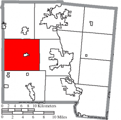 Location of Newton Township in Miami County