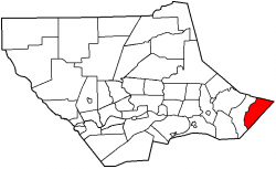 Map of Lycoming County, Pennsylvania highlighting Jordan Township