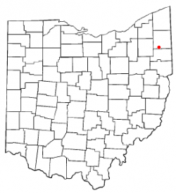 Location of Lordstown, Ohio