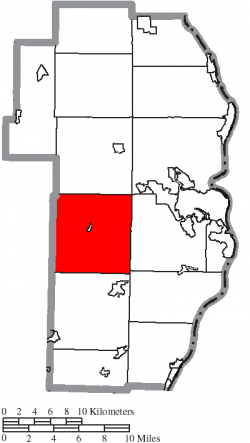 Location of Wayne Township in Jefferson County