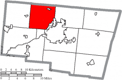 Location of German Township in Clark County