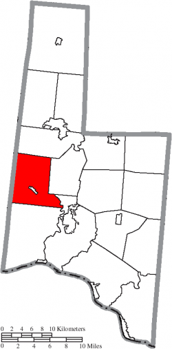 Location of Clark Township in Brown County
