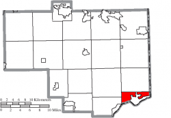 Location of Liverpool Township in Columbiana County