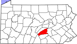 Map of Perry County, Pennsylvania