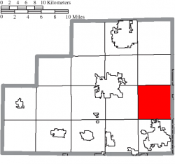 Location of Sharon Township in Medina County