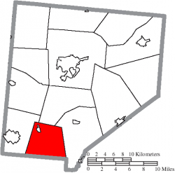 Location of Jefferson Township in Clinton County
