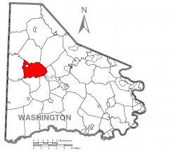 Location of Hopewell Township in Washington County