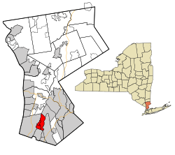 Location of Eastchester (town), New York