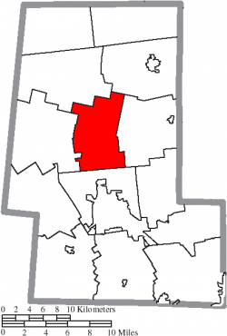 Location of Taylor Township in Union County