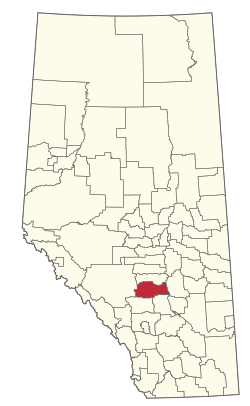 Location of Red Deer County