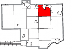 Location of Fairfield Township in Columbiana County