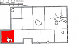 Location of Smith Township in Mahoning County