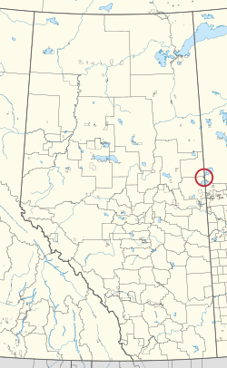 Location of Cold Lake 149C