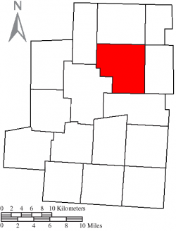 Location of Congress Township in Morrow County