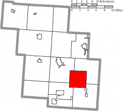 Location of Pleasant Township in Perry County