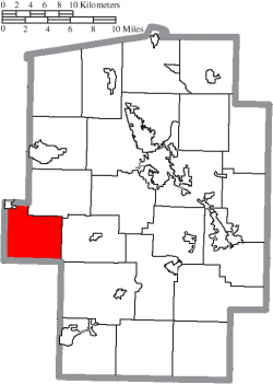 Location of Bucks Township in Tuscarawas County