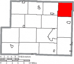 Location of German Township in Harrison County