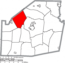 Location of Union Township in Highland County