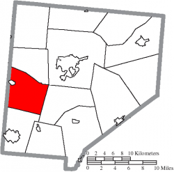 Location of Vernon Township in Clinton County