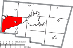 Location of Bethel Township in Clark County