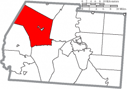 Location of Concord Township in Ross County