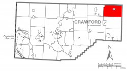 Location of Sparta Township in Crawford County