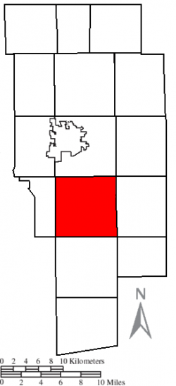 Location of Vermillion Township in Ashland County