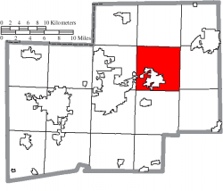 Location of Nimishillen Township in Stark County