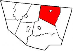 Map of Sullivan County, Pennsylvania highlighting Cherry Township