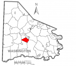 Location of North Franklin Township in Washington County