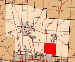 Location of Genoa Township in Delaware County