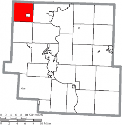 Location of Jackson Township in Muskingum County