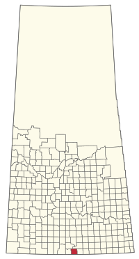 Location of the RM of Hart Butte No. 11 in Saskatchewan