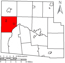 Location of Marion Township, Hardin County, Ohio