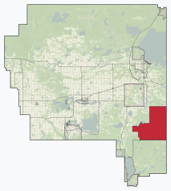Location within M.D. of Bonnyville